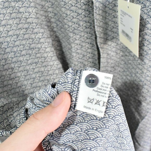 Eskandar NWT Women Shirt Top Blouse 100% Silk Sz 1 Longer Back Wide Z34 - Picture 6 of 8